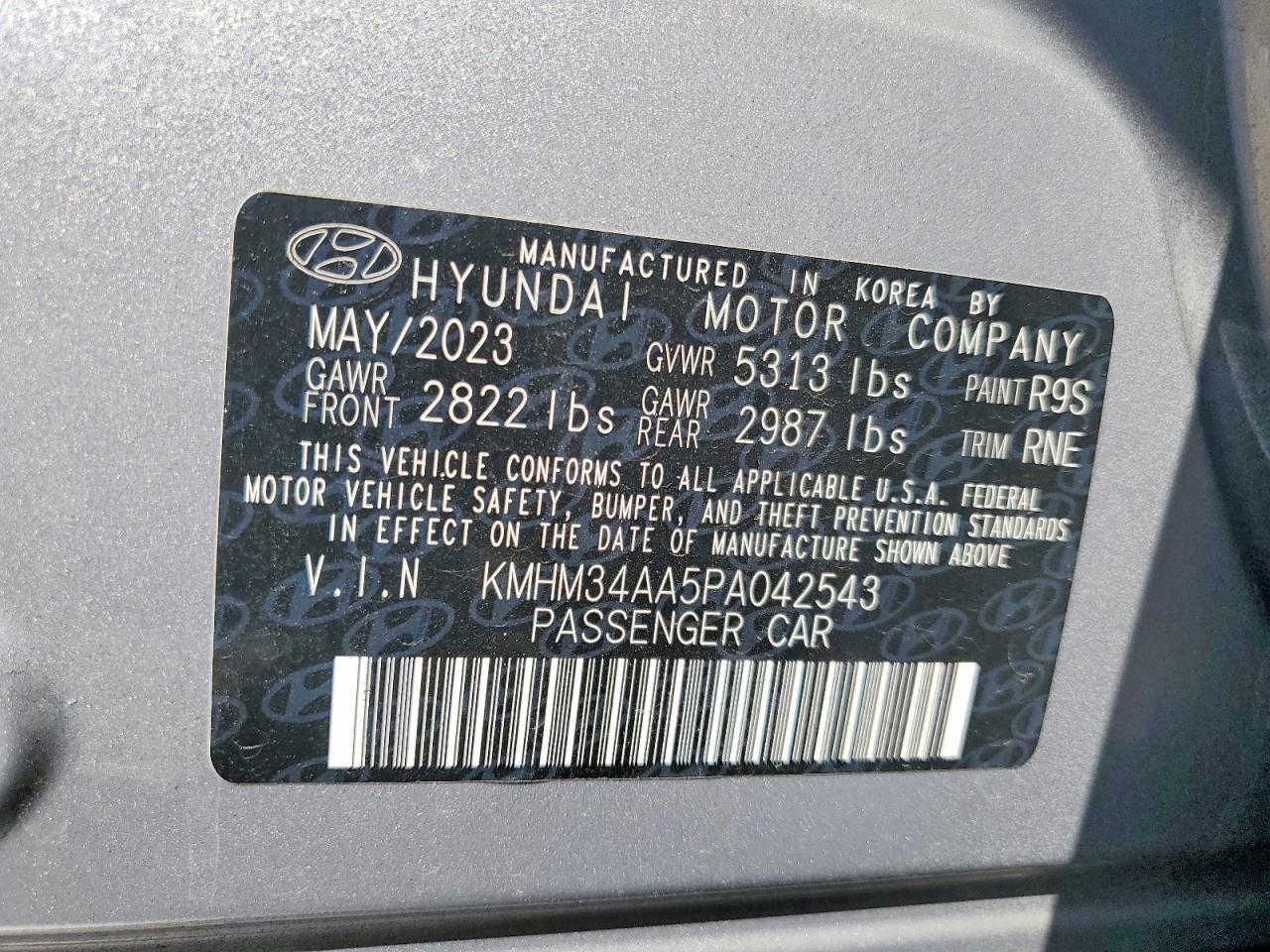 2023 HYUNDAI IONIQ 6 SEL — Фото 13 из 13