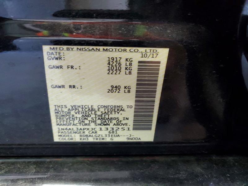 2018 NISSAN ALTIMA 2.5 S — Фото 12 из 12