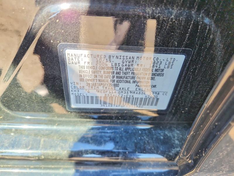 2015 NISSAN SENTRA S — Фото 12 из 12