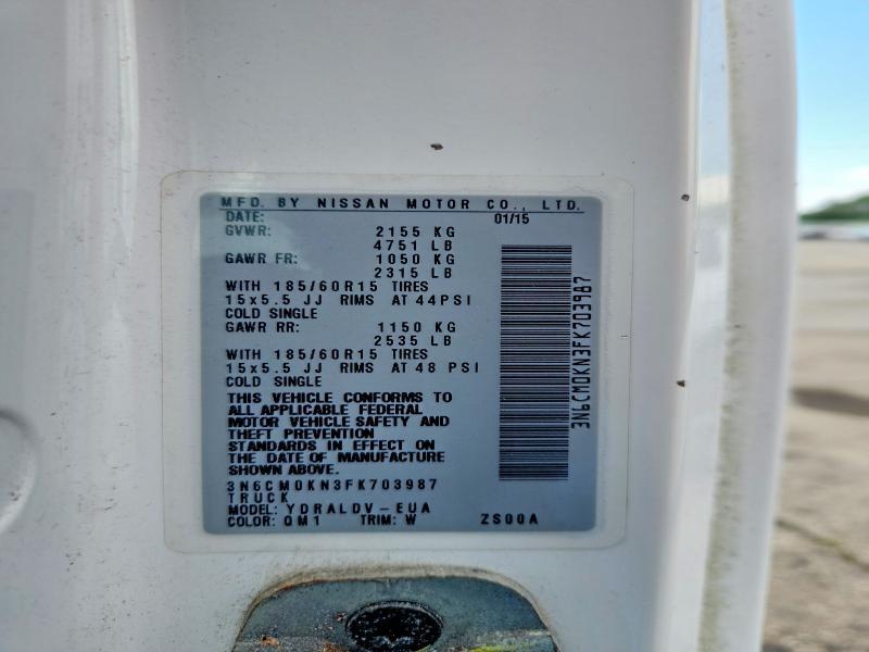 3N6CM0KN3FK703987 2015 NISSAN NV200 photo no. 12