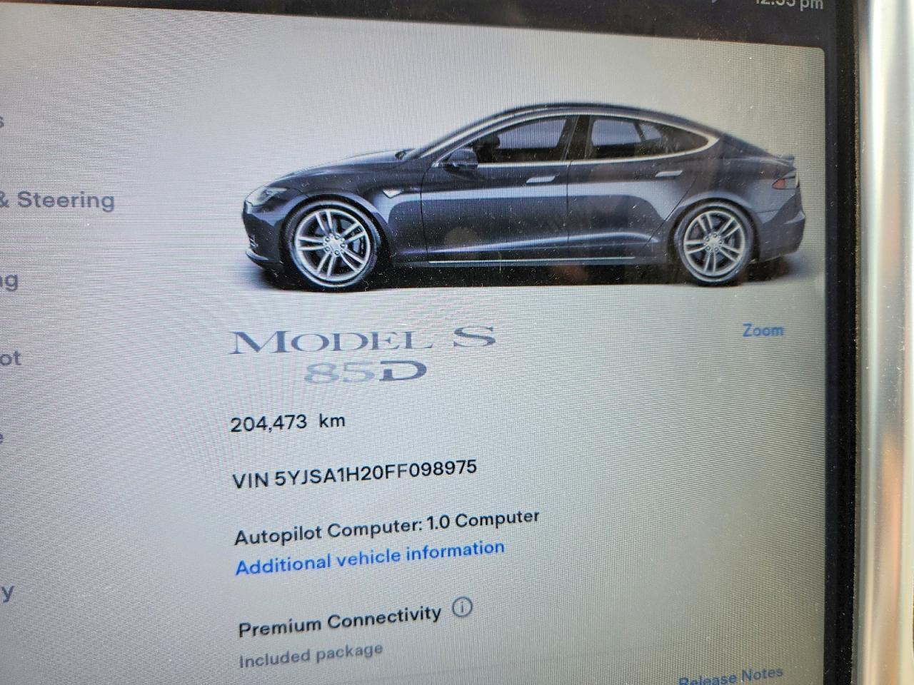2015 TESLA MODEL S 85D — Фото 9 из 12