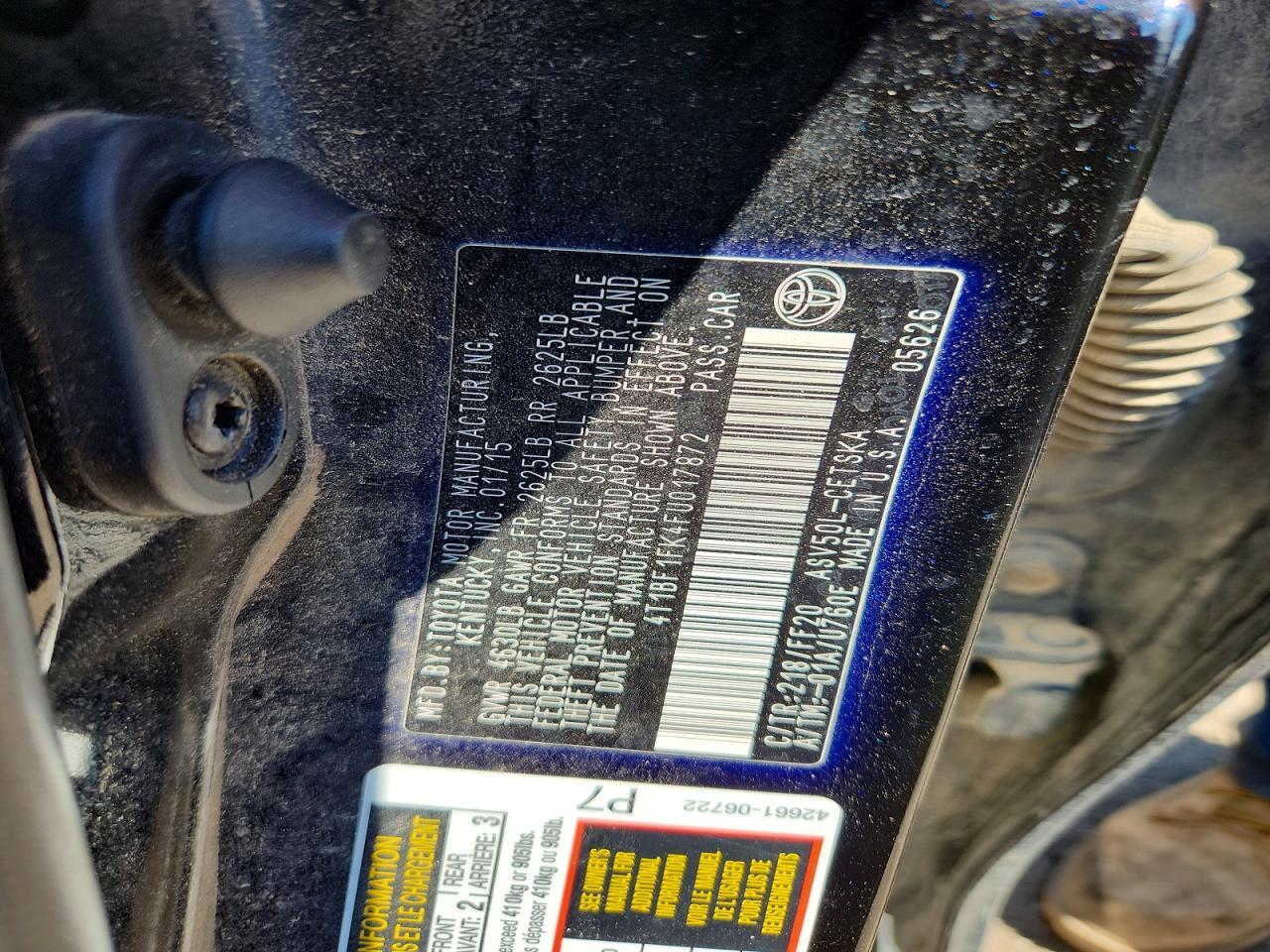 4T1BF1FK4FU017872 2015 TOYOTA CAMRY photo no. 12