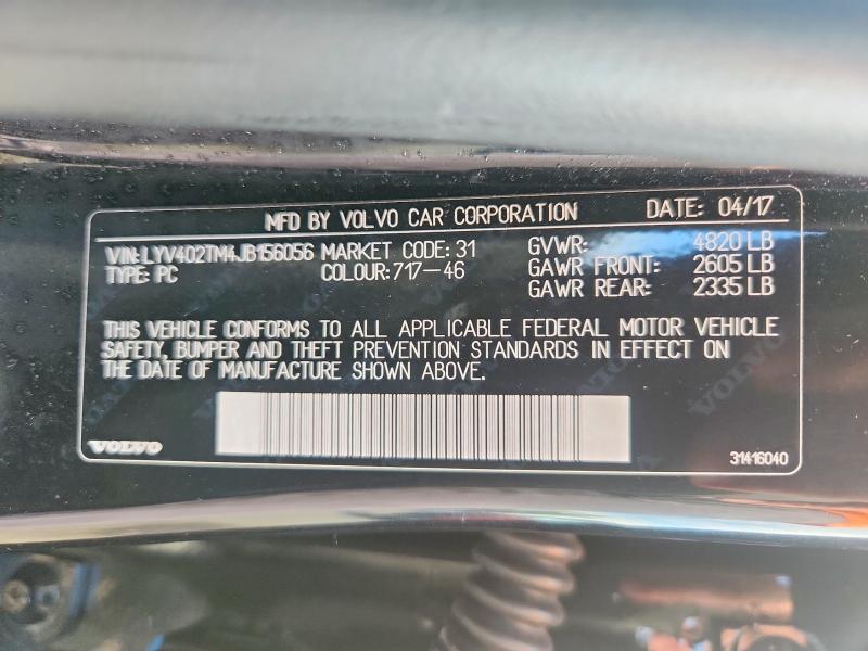 LYV402TM4JB156056 2018 VOLVO S60 photo no. 12