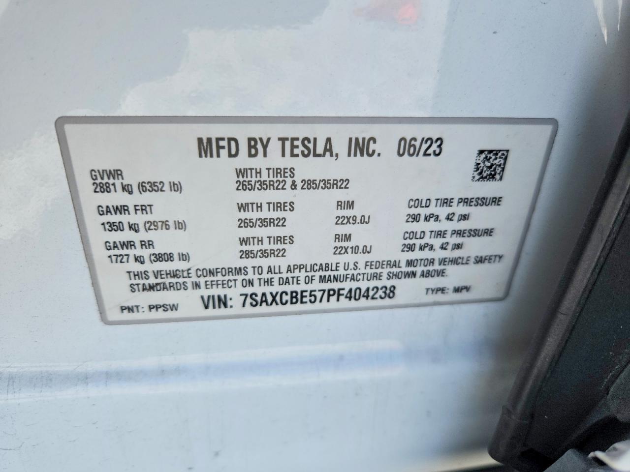 2023 TESLA MODEL X — Фото 13 из 13