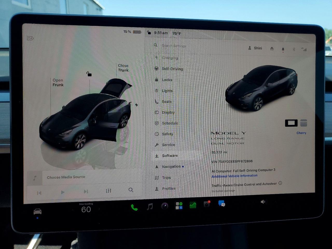 7SAYGDEE8PF672896 2023 TESLA MODEL Y photo no. 9
