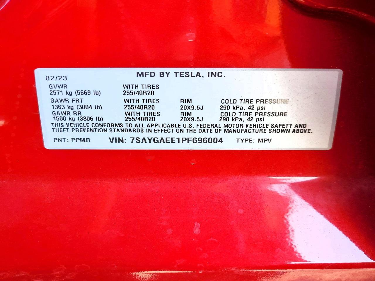 2023 TESLA MODEL Y — Фото 13 из 13