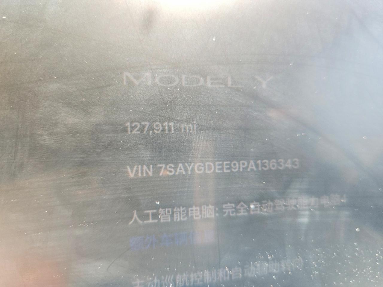 7SAYGDEE9PA136343 2023 TESLA MODEL Y photo no. 9