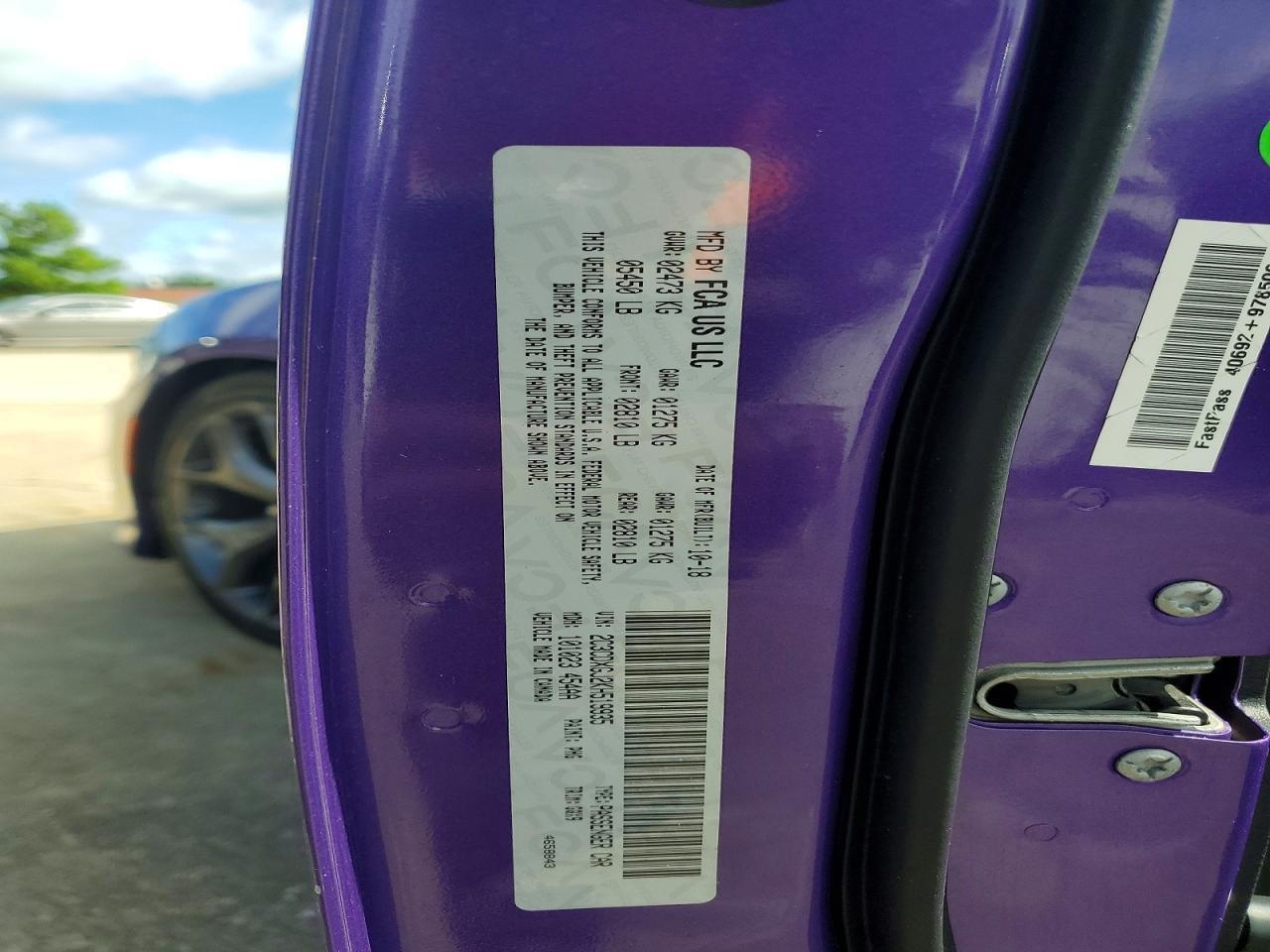 2C3CDXGJ2KH519935 2019 DODGE CHARGER photo no. 12