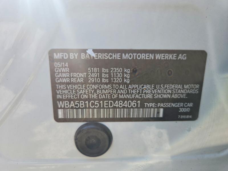 WBA5B1C51ED484061 2014 BMW 535 photo no. 12