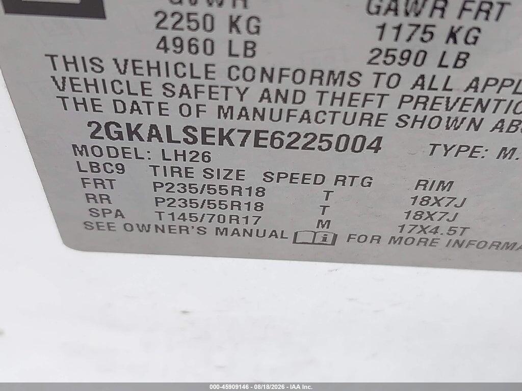 2GKALSEK7E6225004 2014 GMC TERRAIN photo no. 9
