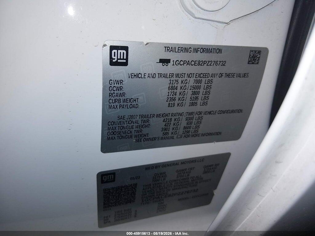 1GCPACE82PZ276732 2023 CHEVROLET SILVERADO 1500 photo no. 9