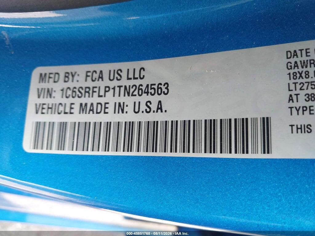 1C6SRFLP1TN264563 2026 RAM 1500 photo no. 9