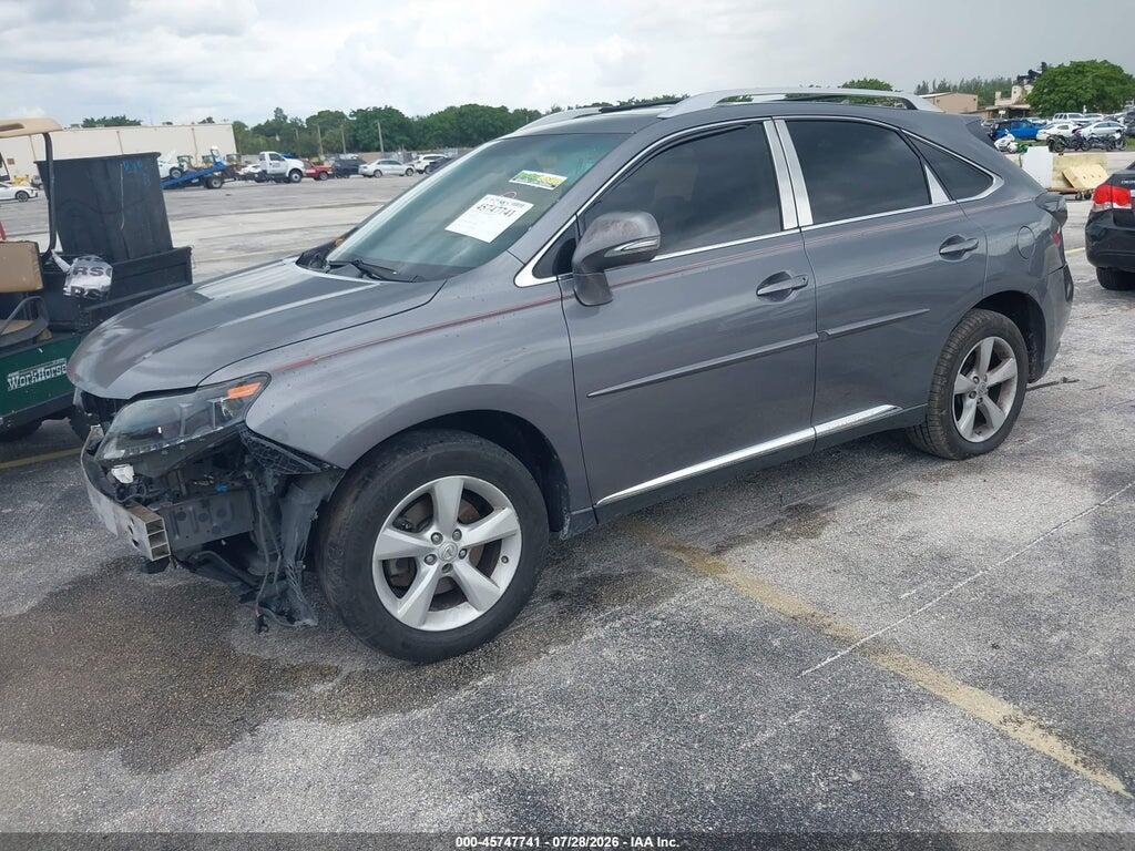 2T2BK1BA7CC150269 2012 LEXUS RX 350 photo no. 2
