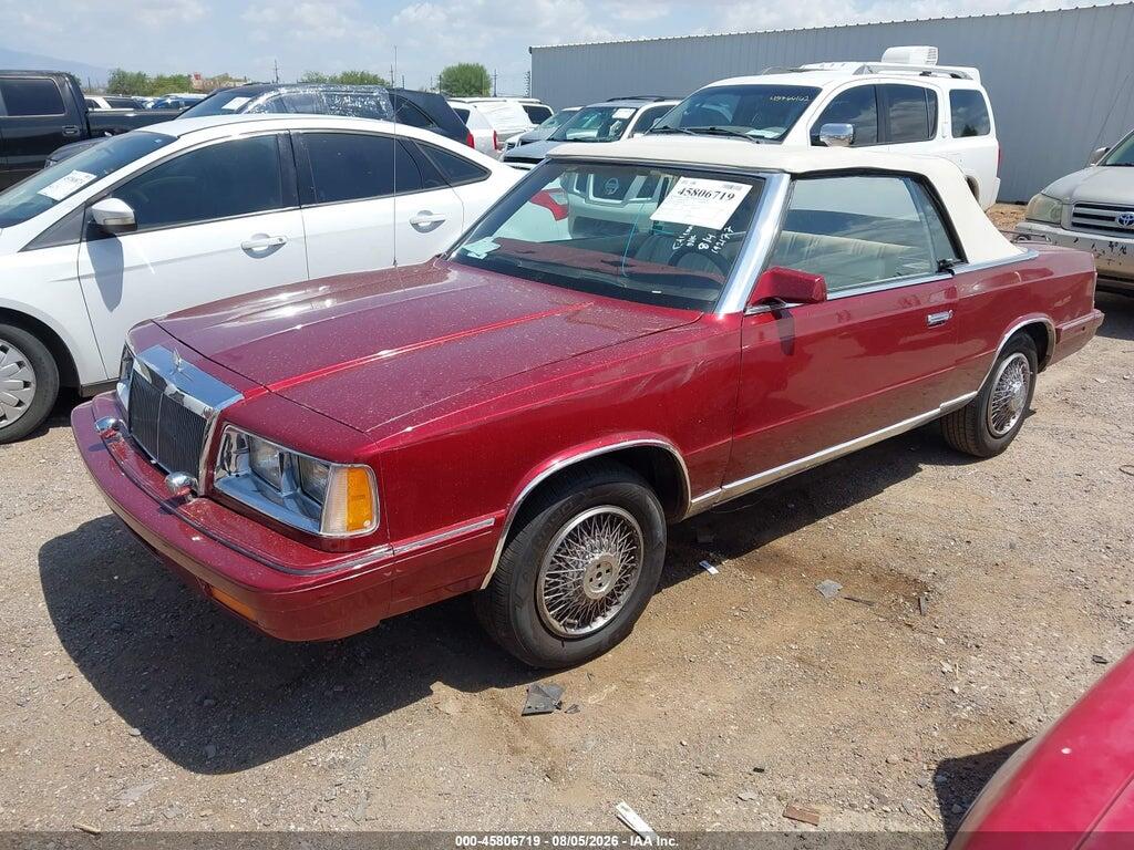 1C3BC55D0GG192177 1986 CHRYSLER LEBARON photo no. 2