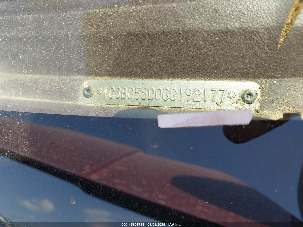 1C3BC55D0GG192177 1986 CHRYSLER LEBARON photo no. 9
