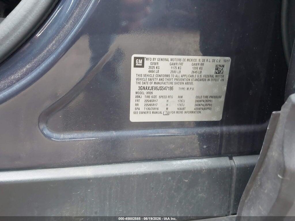 3GNAXJEV6JS547186 2018 CHEVROLET EQUINOX photo no. 9