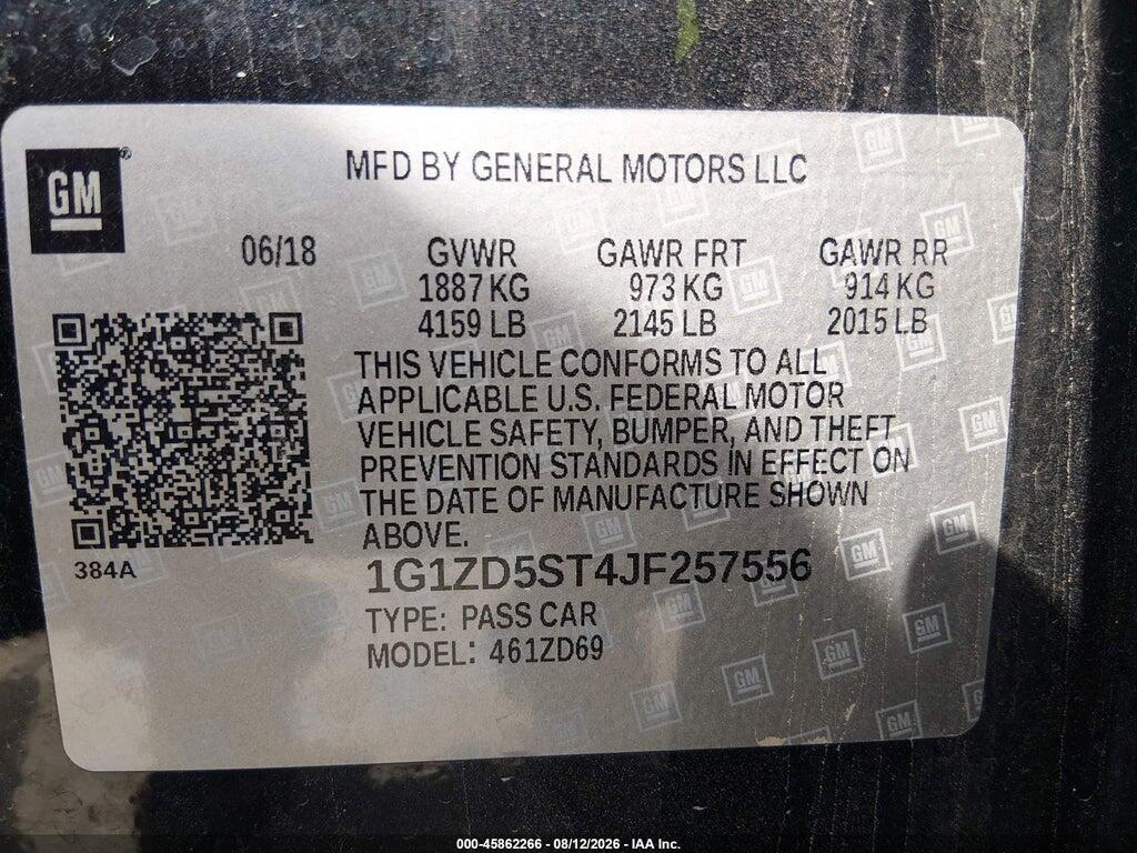 1G1ZD5ST4JF257556 2018 CHEVROLET MALIBU photo no. 9