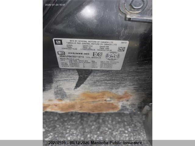 2GNFLFEK7E6114713 2014 CHEVROLET EQUINOX photo no. 9