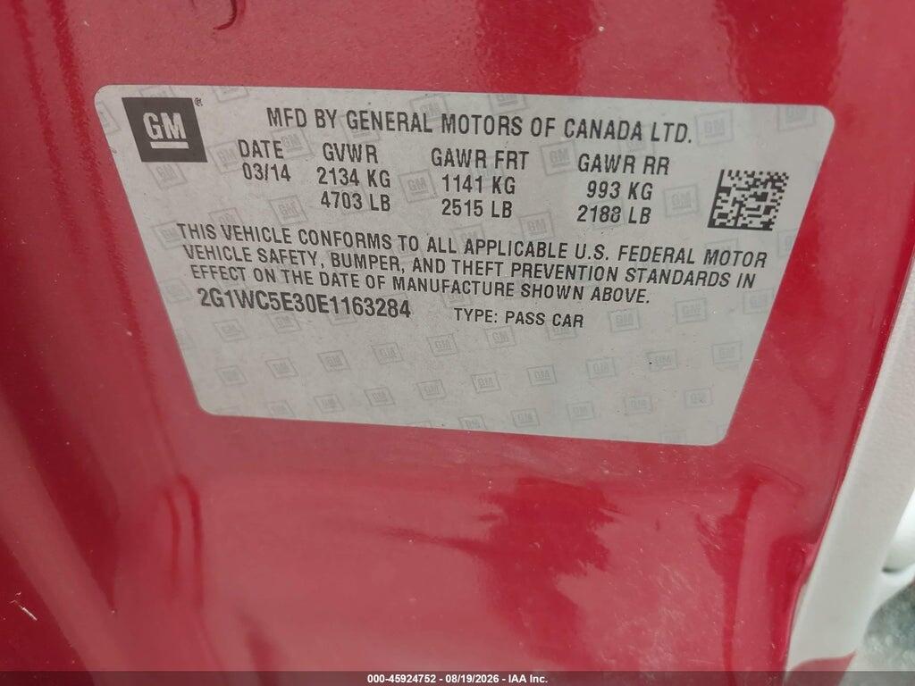 2G1WC5E30E1163284 2014 CHEVROLET IMPALA LIMITED photo no. 9