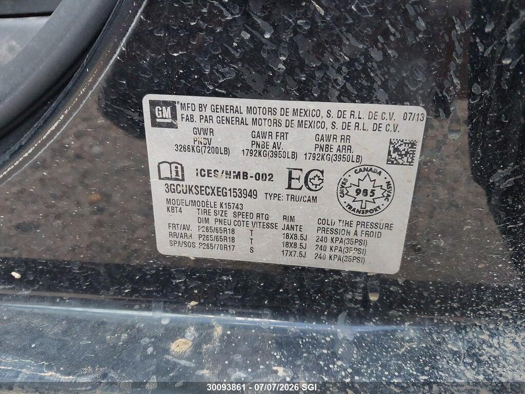 3GCUKSECXEG153949 2014 CHEVROLET SILVERADO photo no. 9