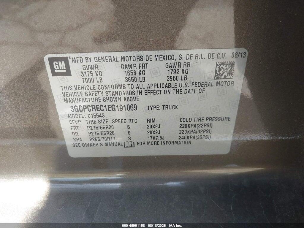 3GCPCREC1EG191069 2014 CHEVROLET SILVERADO 1500 photo no. 9