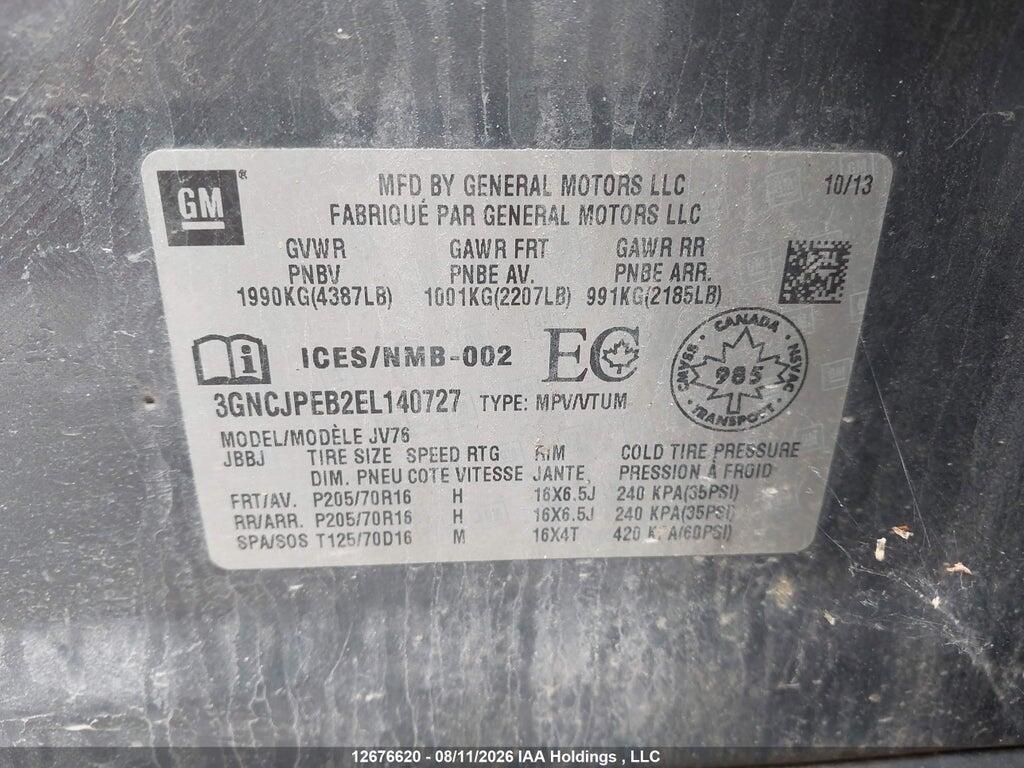 3GNCJPEB2EL140727 2014 CHEVROLET TRAX photo no. 9