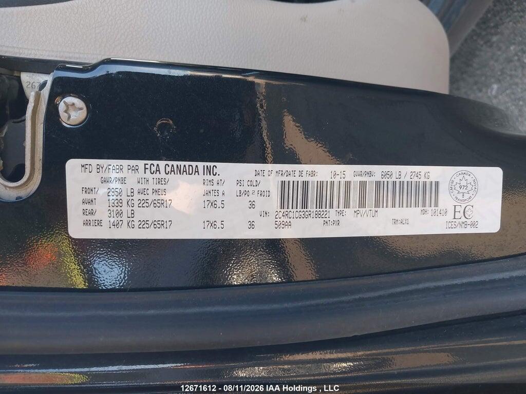 2C4RC1CG3GR188221 2016 CHRYSLER TOWN & COUNTRY photo no. 9