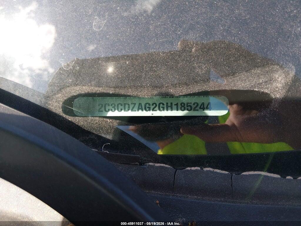 2C3CDZAG2GH185244 2016 DODGE CHALLENGER photo no. 9