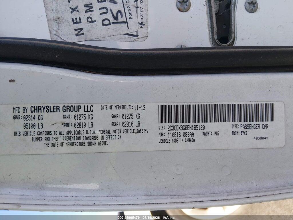 2C3CDXBG6EH185120 2014 DODGE CHARGER photo no. 9