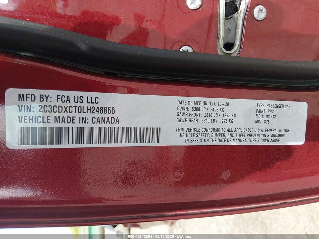 2C3CDXCT0LH248866 2020 DODGE CHARGER photo no. 9