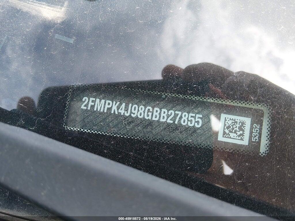 2FMPK4J98GBB27855 2016 FORD EDGE photo no. 9