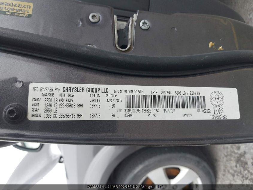 3C4PDCAB7ET134129 2014 DODGE JOURNEY photo no. 9