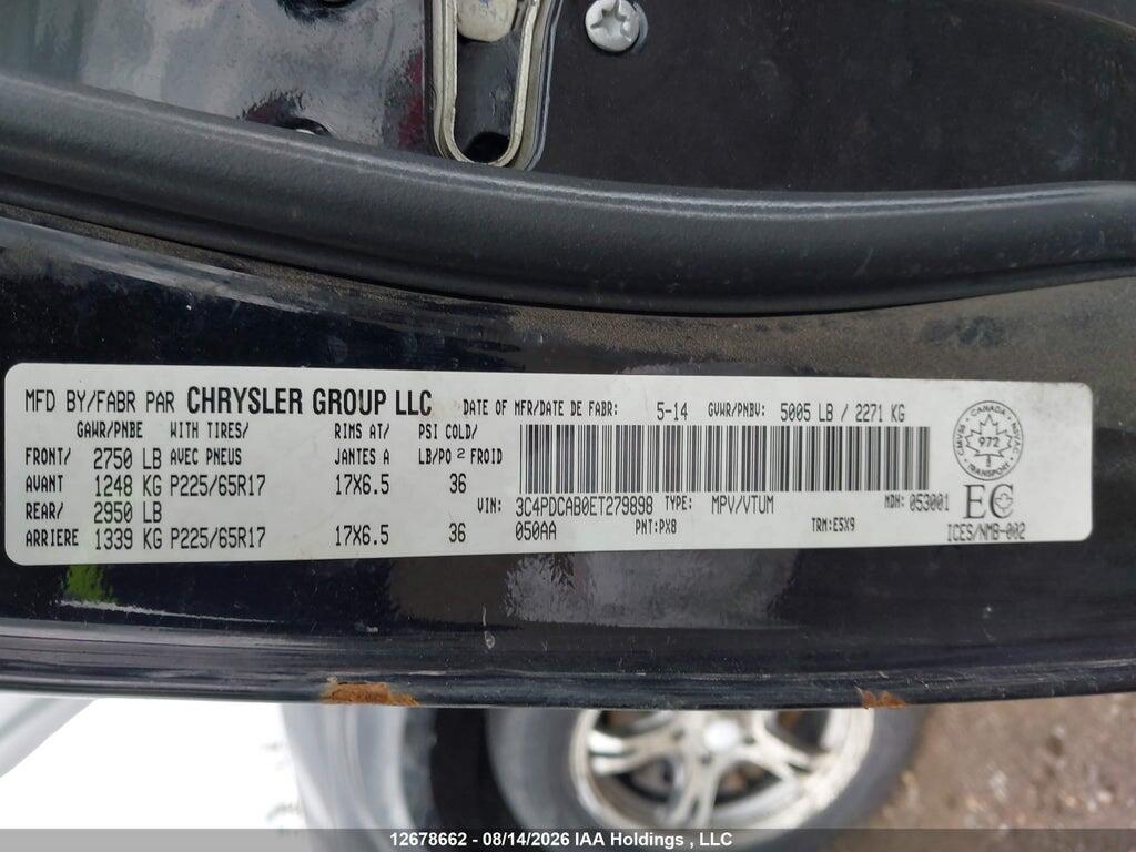 3C4PDCAB0ET279898 2014 DODGE JOURNEY photo no. 9