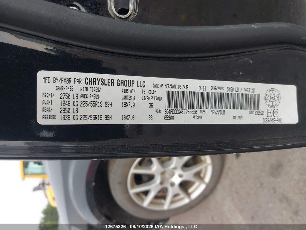 3C4PDCCG4ET250090 2014 DODGE JOURNEY photo no. 9
