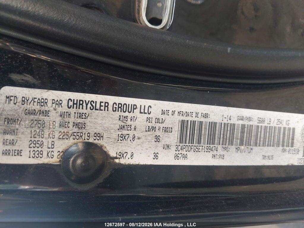 3C4PDDFG5ET199474 2014 DODGE JOURNEY photo no. 9