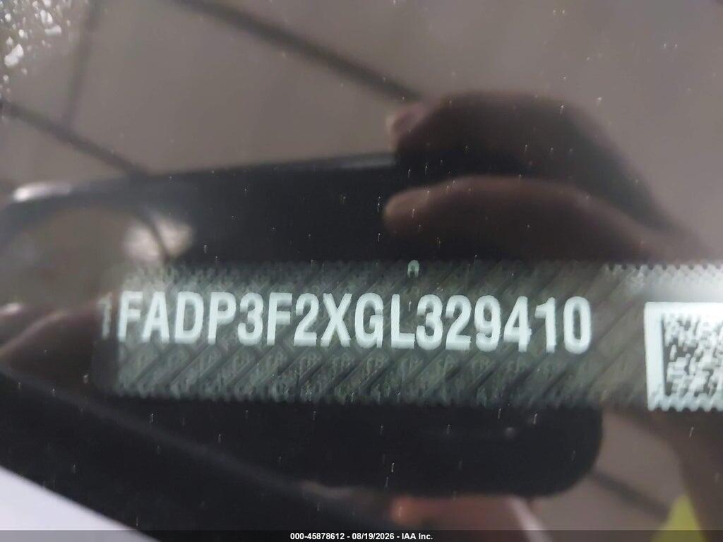 1FADP3F2XGL329410 2016 FORD FOCUS photo no. 9