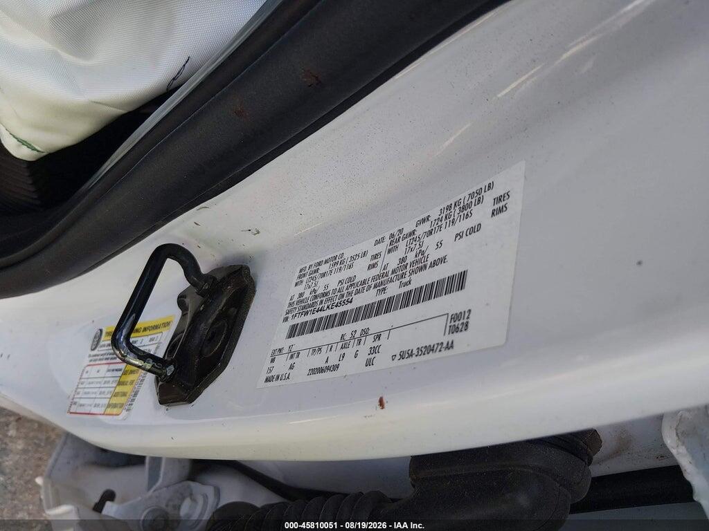 1FTFW1E44LKE45554 2020 FORD F-150 photo no. 9