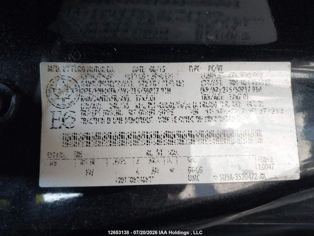 1FADP3K20FL377213 2015 FORD FOCUS photo no. 9