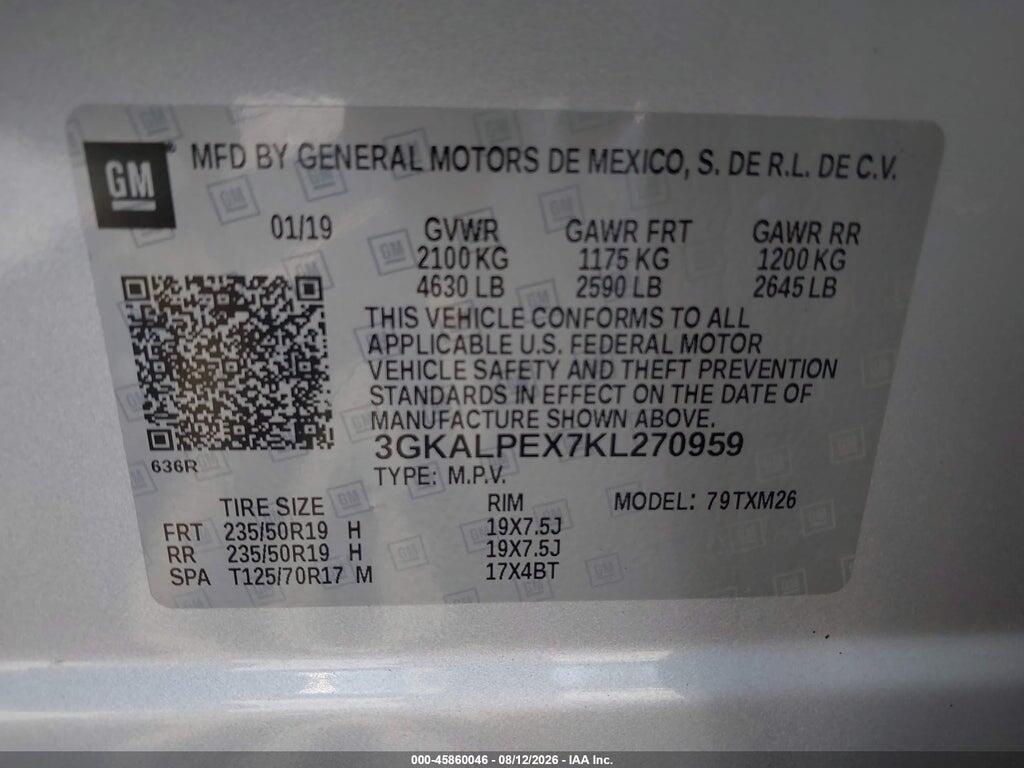 3GKALPEX7KL270959 2019 GMC TERRAIN photo no. 9