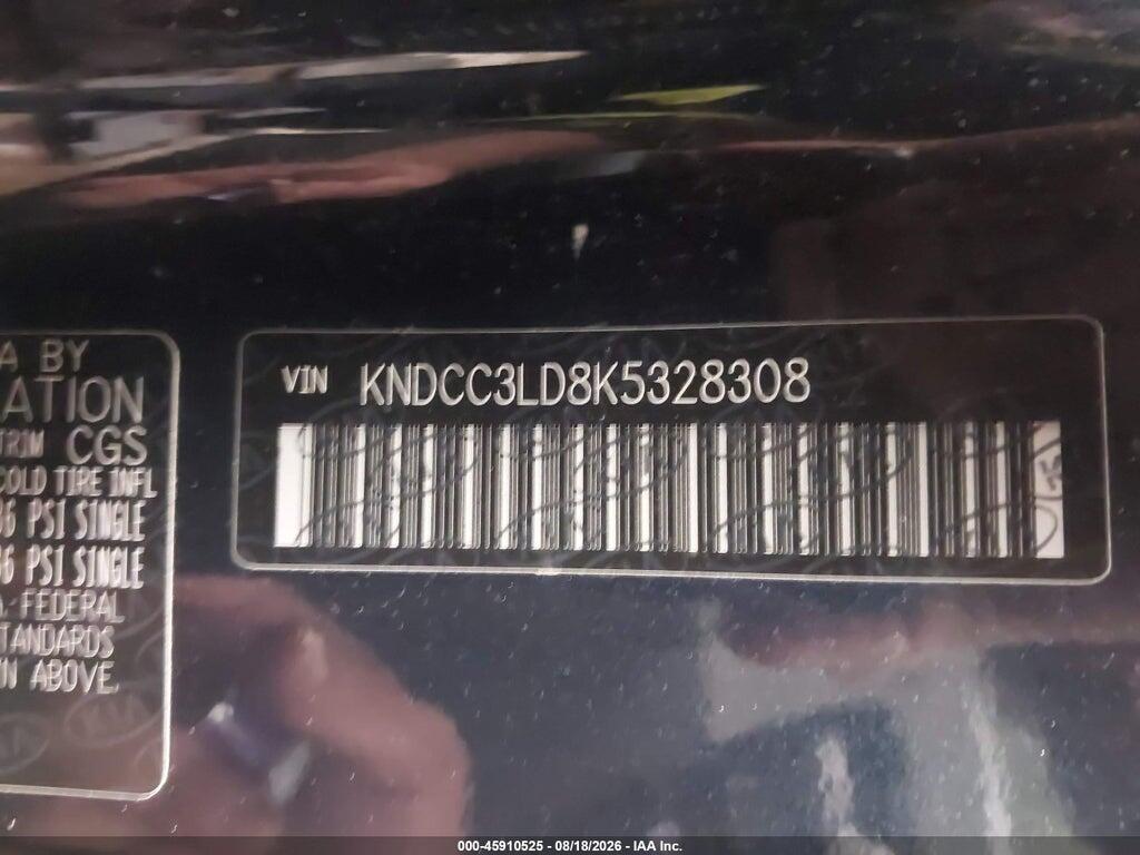 KNDCC3LD8K5328308 2019 KIA NIRO PLUG-IN HYBRID photo no. 9