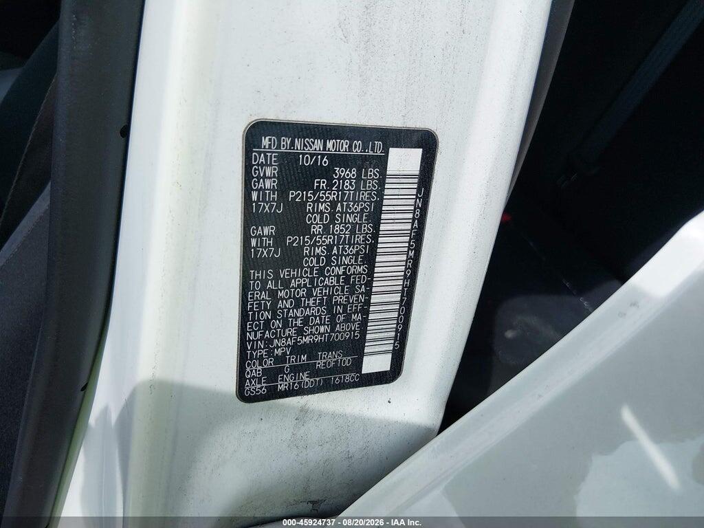 JN8AF5MR9HT700915 2017 NISSAN JUKE photo no. 9