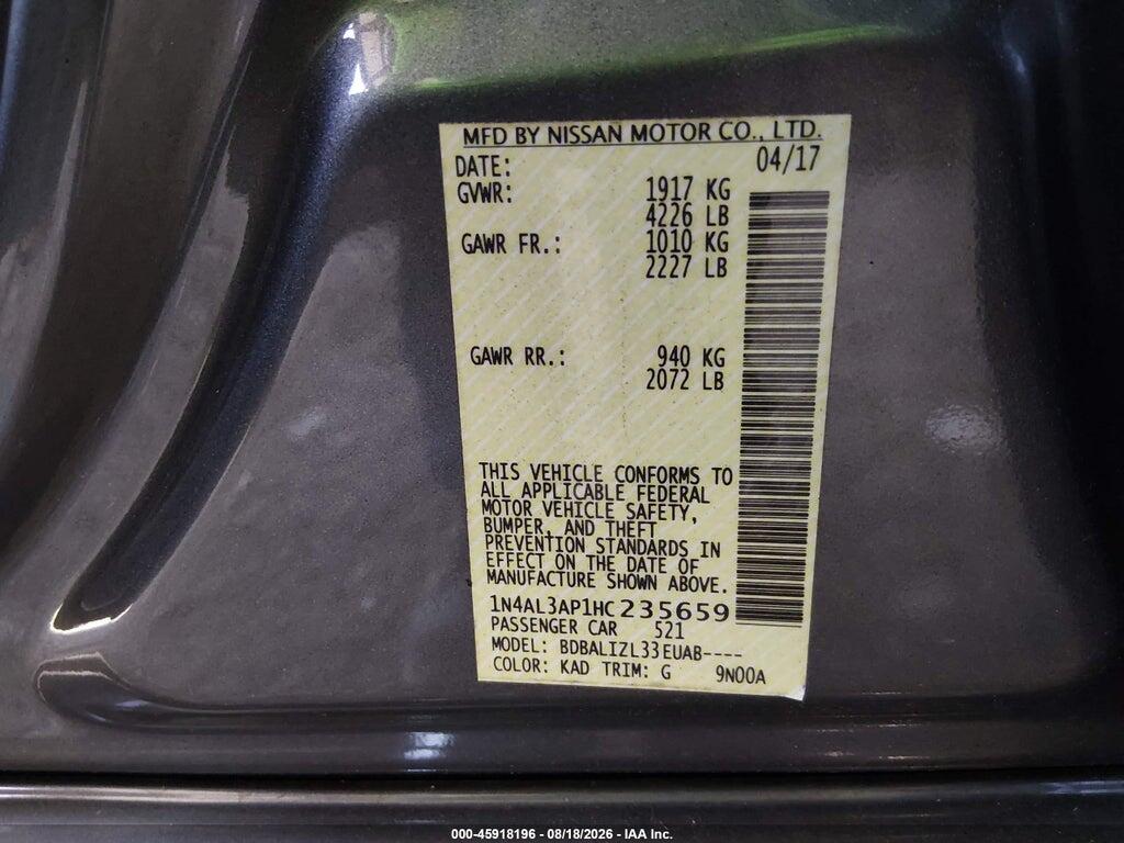 1N4AL3AP1HC235659 2017 NISSAN ALTIMA photo no. 9