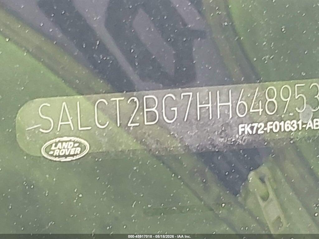 SALCT2BG7HH648953 2017 LAND ROVER DISCOVERY SPORT photo no. 9