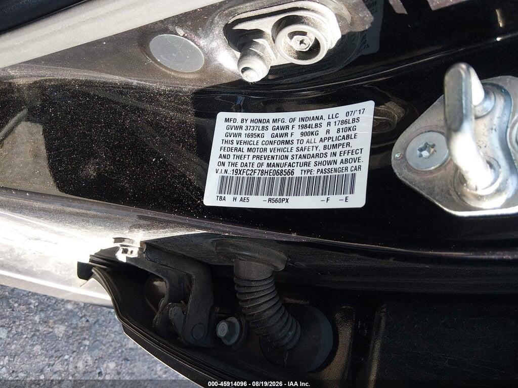 19XFC2F78HE068566 2017 HONDA CIVIC photo no. 9