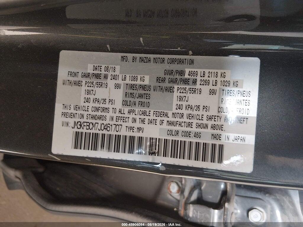 JM3KFBCM7J0461707 2018 MAZDA CX-5 photo no. 9