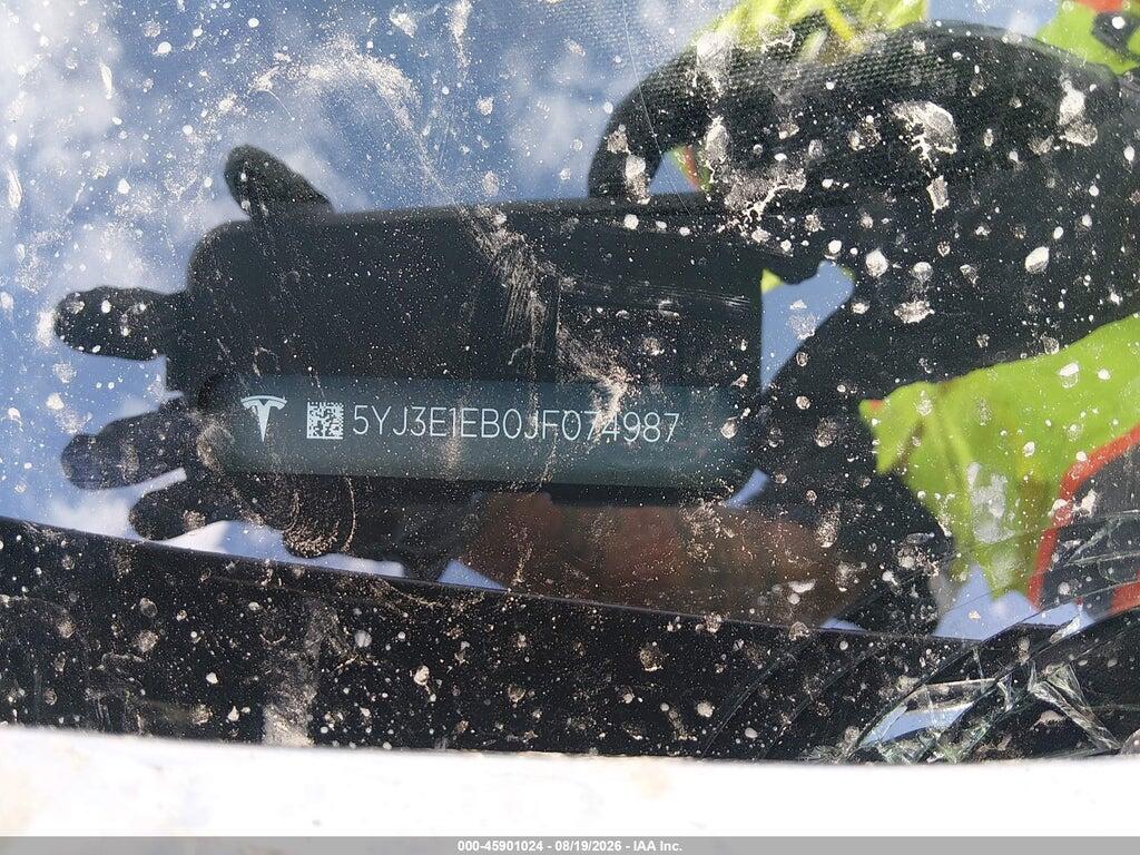 5YJ3E1EB0JF074987 2018 TESLA MODEL 3 photo no. 9