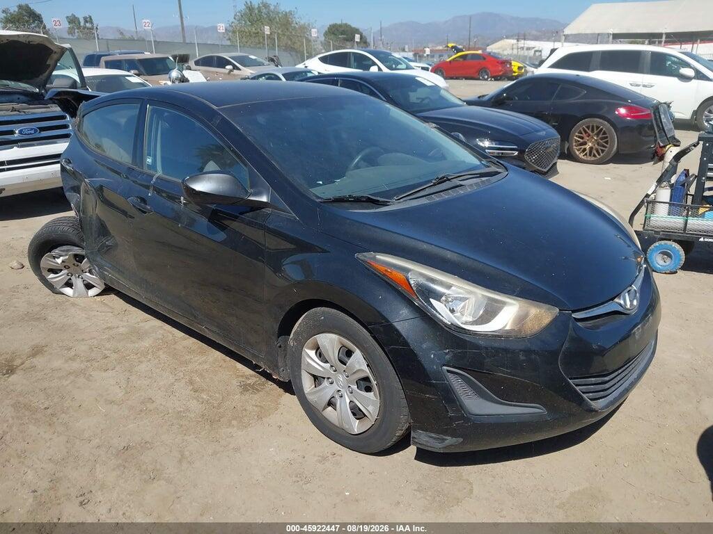 5NPDH4AEXGH758372 2016 HYUNDAI ELANTRA photo no. 1