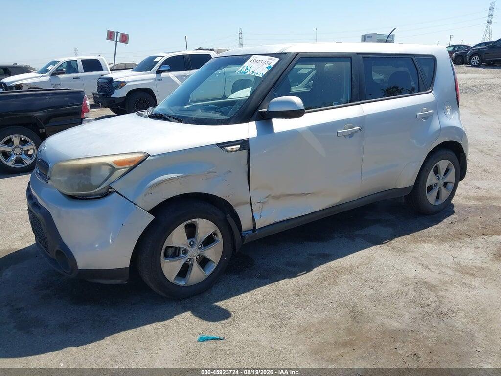 KNDJN2A28E7701045 2014 KIA SOUL photo no. 2