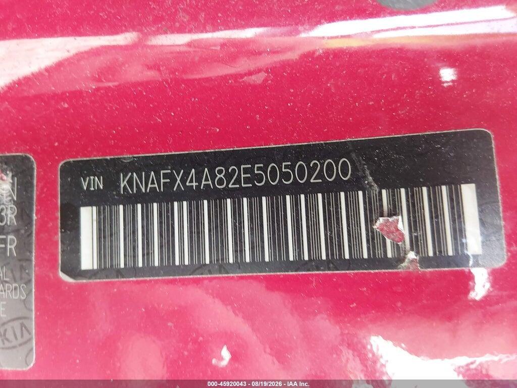 KNAFX4A82E5050200 2014 KIA FORTE photo no. 9