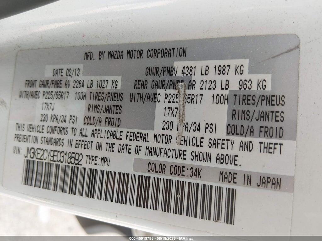 JM3KE2CY9E0318592 2014 MAZDA CX-5 photo no. 9